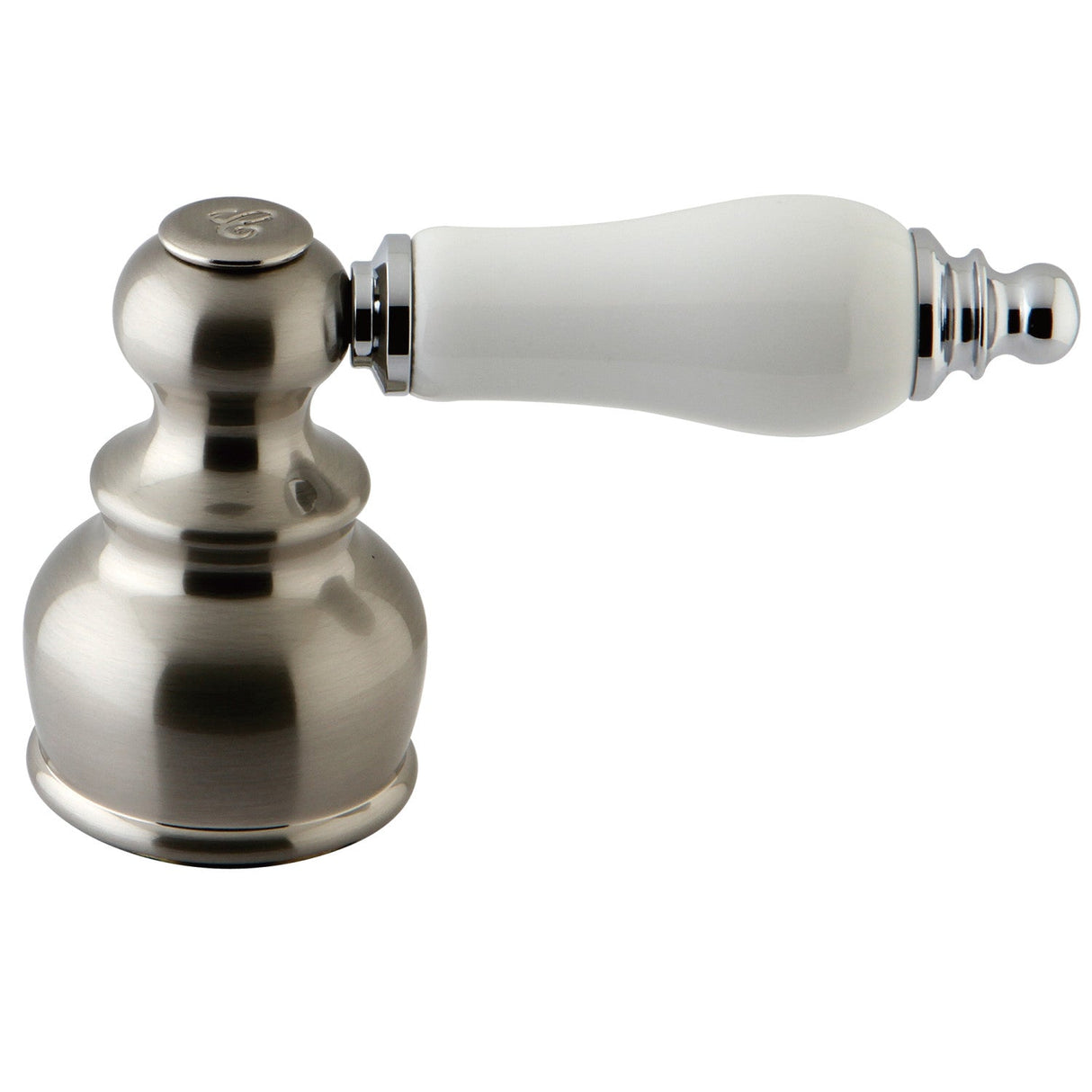 KBH607PLC Cold Porcelain Lever Handle, Brushed Nickel/Polished Chrome