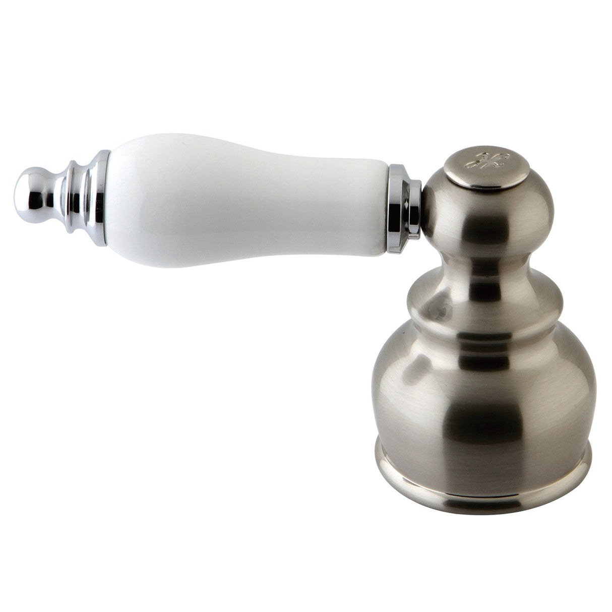 KBH607PLH Hot Porcelain Lever Handle, Brushed Nickel/Polished Chrome