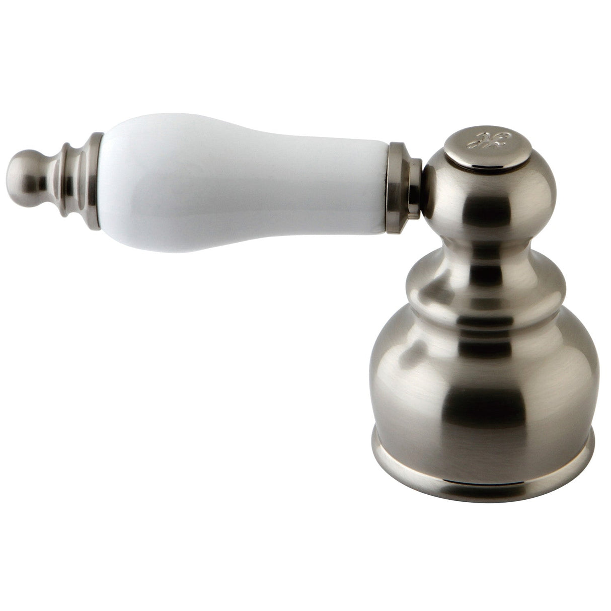 KBH608PLH Hot Porcelain Lever Handle, Brushed Nickel