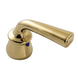 Restoration KBH622RXLC Cold Zinc Alloy Lever Handle, Polished Brass
