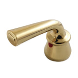 Restoration KBH622RXLH Hot Zinc Alloy Lever Handle, Polished Brass