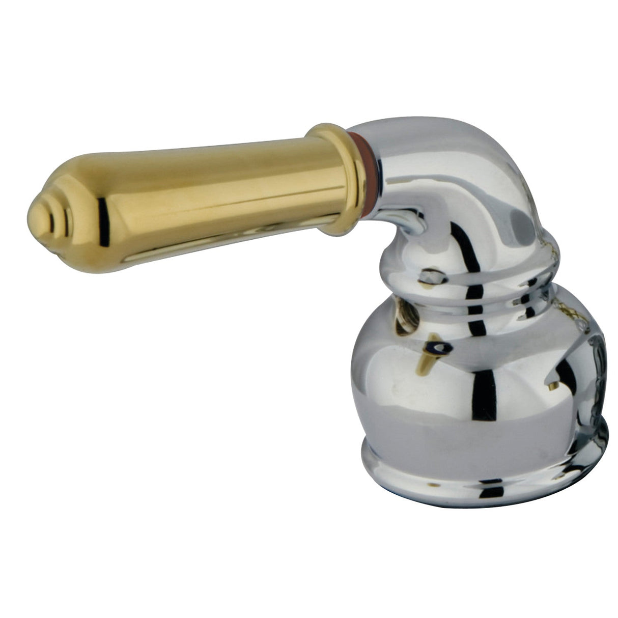 KBH624H Hot Metal Lever Handle, Polished Chrome/Polished Brass