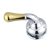 KBH634 Metal Lever Handle, Polished Chrome/Polished Brass