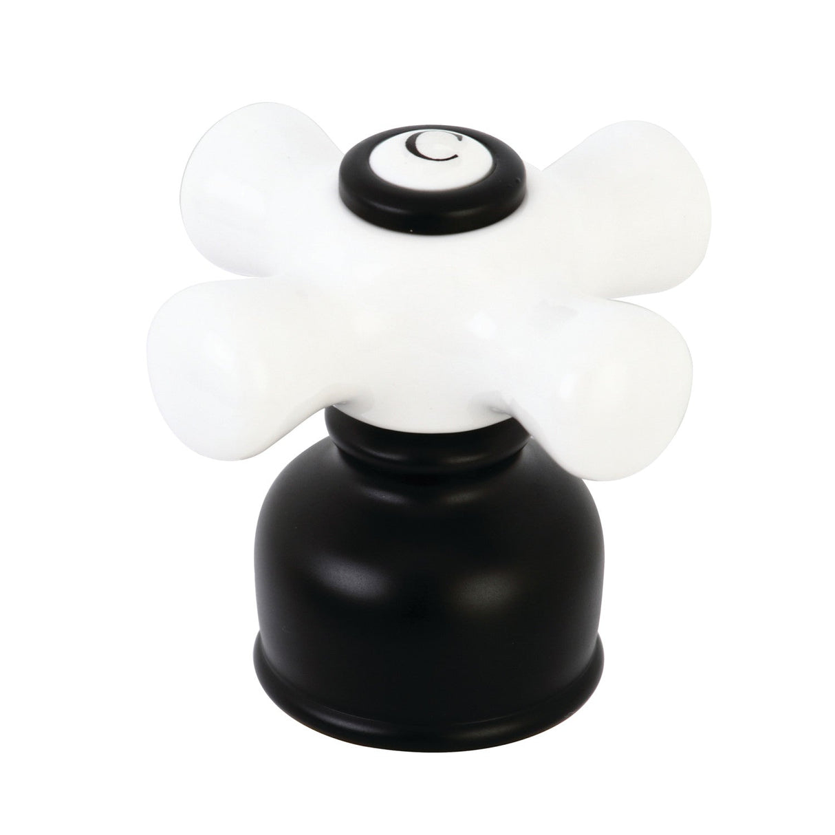 KBH720PXC Cold Porcelain Cross Handle, Matte Black