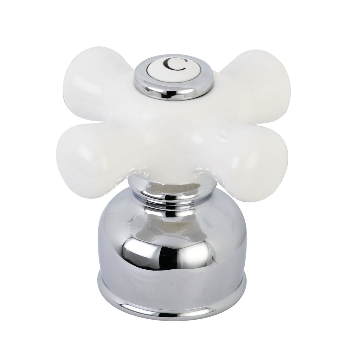 KBH721PXC Cold Porcelain Cross Handle, Polished Chrome