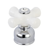 KBH721PXC Cold Porcelain Cross Handle, Polished Chrome