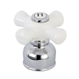 KBH721PXH Hot Porcelain Cross Handle, Polished Chrome
