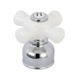 KBH721PXH Hot Porcelain Cross Handle, Polished Chrome