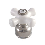 KBH726PXPNH Hot Porcelain Cross Handle, Polished Nickel