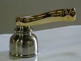KBH8629C Cold Metal Lever Handle, Brushed Nickel/Polished Brass