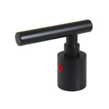 Manhattan KBH8660CMLH Hot Metal Lever Handle, D Type, Matte Black