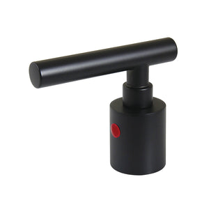 Manhattan KBH8660CMLH Hot Metal Lever Handle, D Type, Matte Black