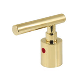 Manhattan KBH8662CMLH Hot Metal Lever Handle, D Type, Polished Brass