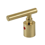 Manhattan KBH8667CMLH Hot Metal Lever Handle, D Type, Brushed Brass