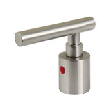 Manhattan KBH8668CMLH Hot Metal Lever Handle, D Type, Brushed Nickel