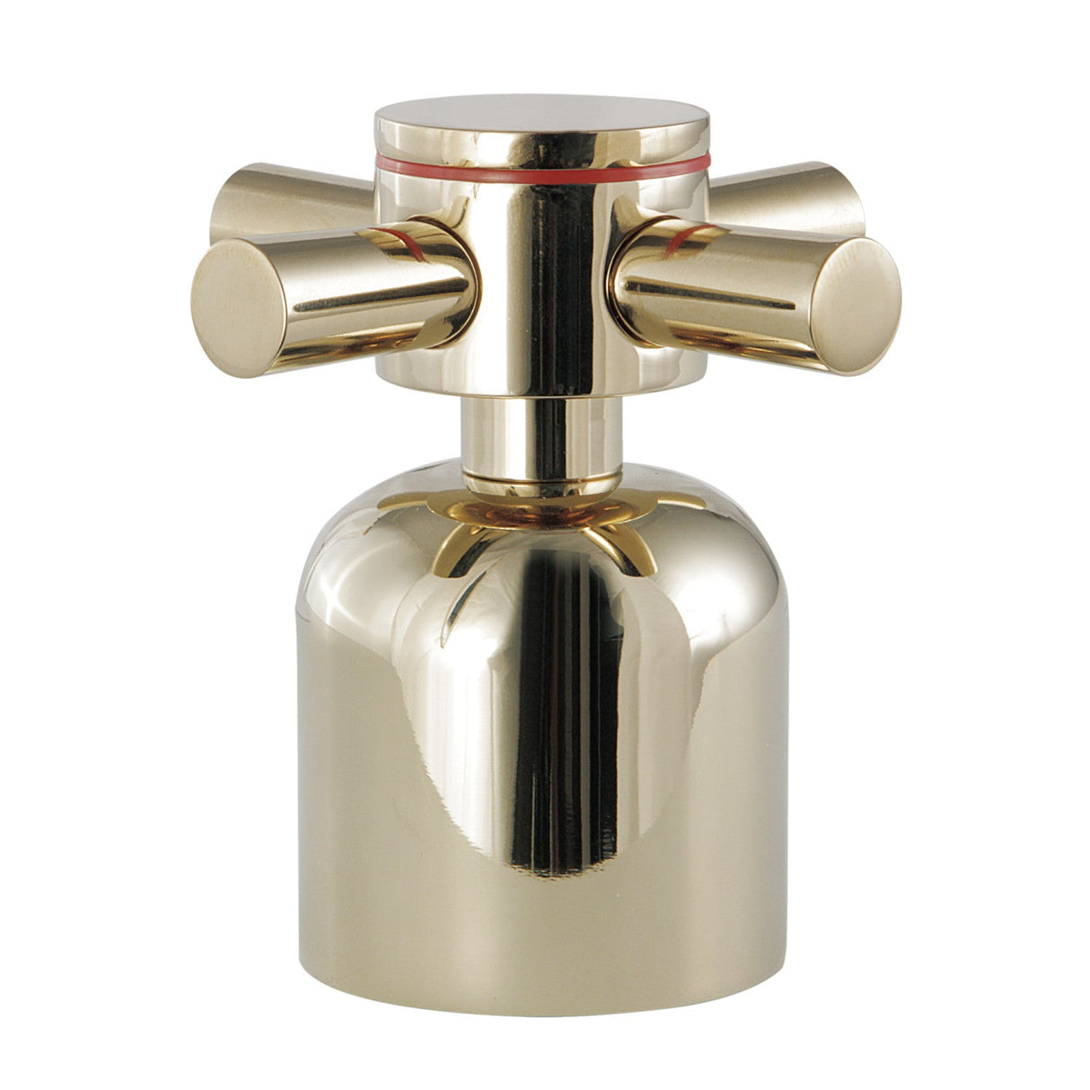 Concord KBH8962DXH Hot Metal Cross Handle, Polished Brass
