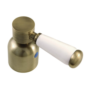 Paris KBH8963DPLC Cold Porcelain Lever Handle, Antique Brass