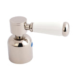 Paris KBH8966DPLC Cold Porcelain Lever Handle, Polished Nickel