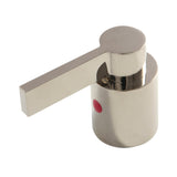 NuvoFusion KBH8966NDLH Hot Metal Lever Handle, D Type, Polished Nickel