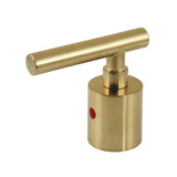 Manhattan KBH8967CMLH Hot Metal Lever Handle, D Type, Brushed Brass