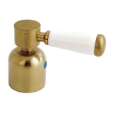 Paris KBH8967DPLC Cold Porcelain Lever Handle, Brushed Brass