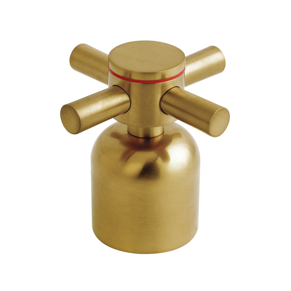 Concord KBH8967DXH Hot Metal Cross Handle, Brushed Brass