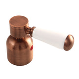 Paris KBH896DPLACH Hot Porcelain Lever Handle, Antique Copper