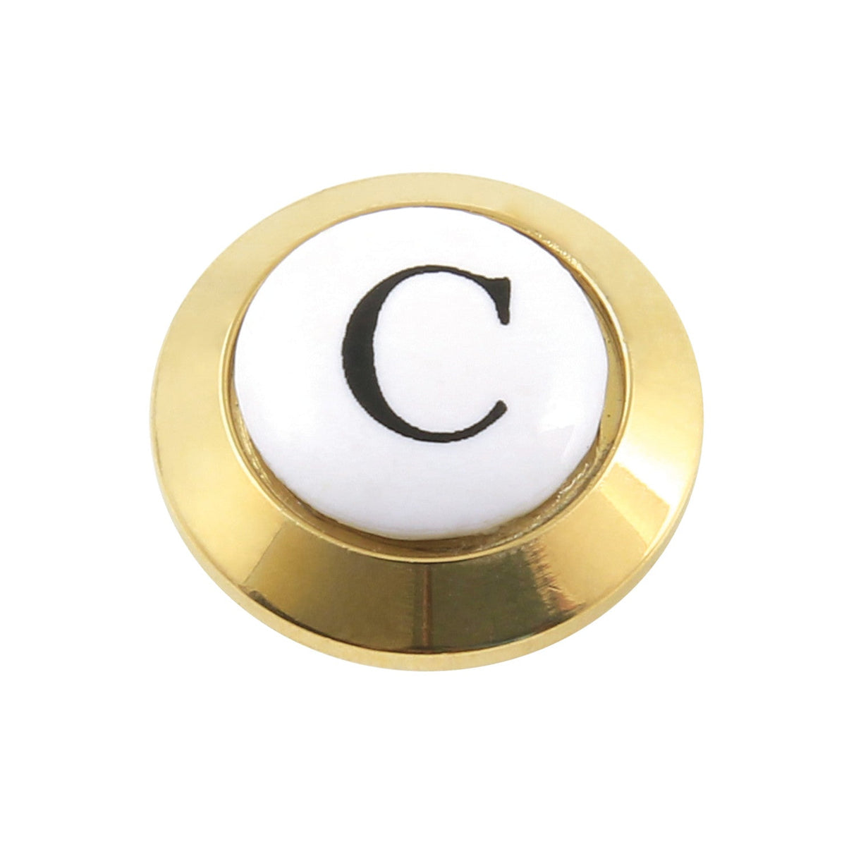 KBHI1602AXC Cold Handle Index Button, Polished Brass