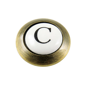 KBHI1603AXC Cold Handle Index Button, Antique Brass