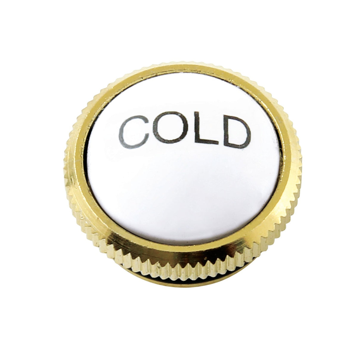 KBHI1792AXC Cold Handle Index Button, Polished Brass