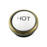 KBHI1793AXH Hot Handle Index Button, Antique Brass