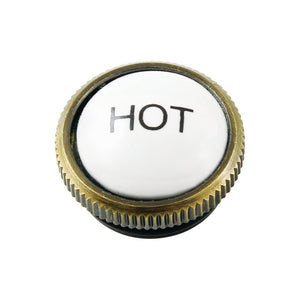 KBHI1793AXH Hot Handle Index Button, Antique Brass