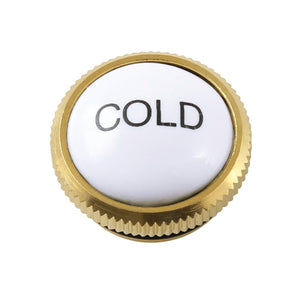 KBHI1797AXC Cold Handle Index Button, Brushed Brass