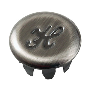 KBHI603ALH Hot Handle Index Button, Black Stainless