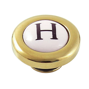 Kingston KBHI722PXH Hot Handle Index Button, Polished Brass