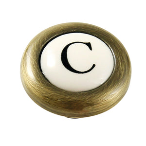 Kingston KBHI723PXABC Cold Handle Index Button, Antique Brass