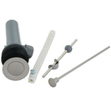 KBP1008 Plastic Pop-Up Bathroom Sink Drain with Overflow, Brushed Nickel