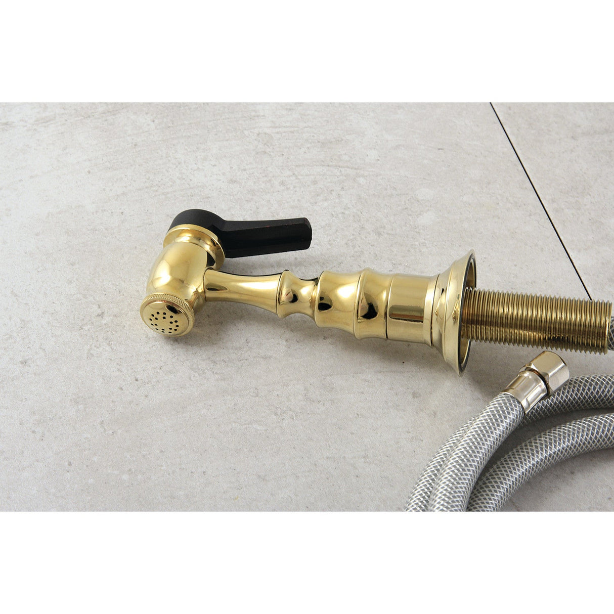 Made To Match KBSPR12 Brass Kitchen Faucet Side Sprayer, Polished Brass