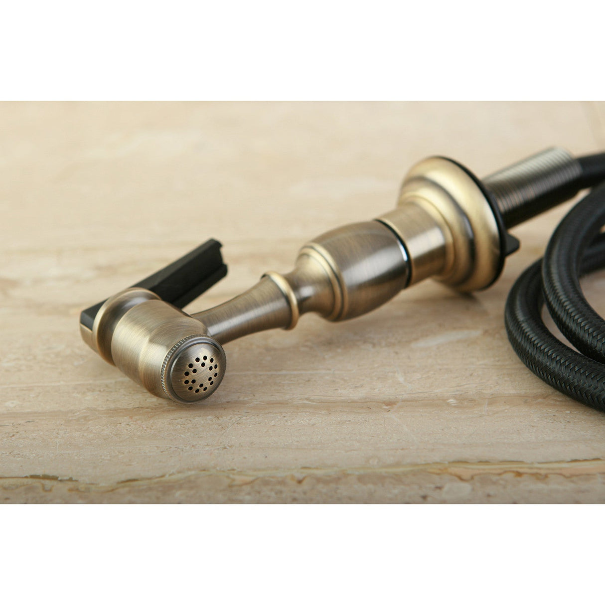 Made To Match KBSPR3 Brass Kitchen Faucet Side Sprayer, Antique Brass