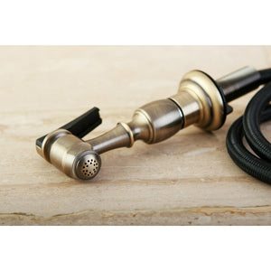 Made To Match KBSPR3 Brass Kitchen Faucet Side Sprayer, Antique Brass