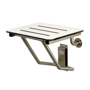 ADAscape Thrive In Place KBSS1816 18-Inch X 16-Inch Wall Mount Fold Down Shower Seat, Brushed Stainless Steel