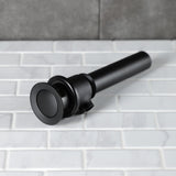 Made To Match KBT2120 Brass Pop-Up Bathroom Sink Drain with Overflow, 22 Gauge, Matte Black