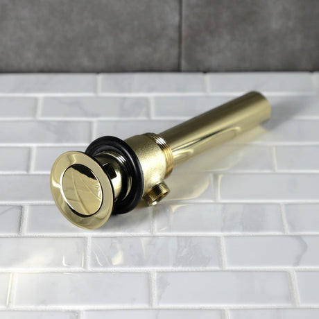 Made To Match KBT2122 Brass Pop-Up Bathroom Sink Drain with Overflow, 22 Gauge, Polished Brass