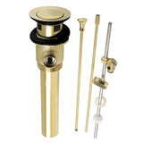 Made To Match KBT2122 Brass Pop-Up Bathroom Sink Drain with Overflow, 22 Gauge, Polished Brass