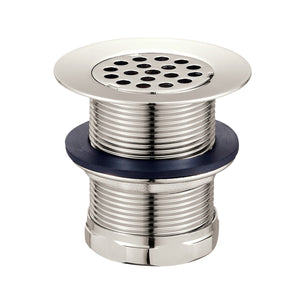 Seattle KBU1006 2-Inch Brass Grid Bar/Utility Sink Basket Strainer, Polished Nickel