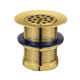 Seattle KBU1007 2-Inch Brass Grid Bar/Utility Sink Basket Strainer, Brushed Brass