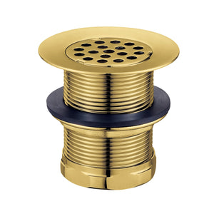 Seattle KBU1007 2-Inch Brass Grid Bar/Utility Sink Basket Strainer, Brushed Brass