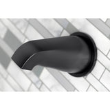 Metropolitan KBX8130BX Three-Handle 5-Hole Wall Mount Tub and Shower Faucet, Matte Black