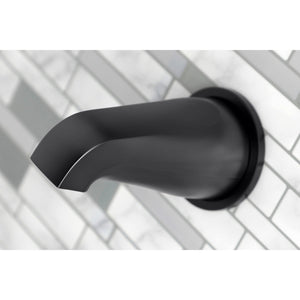 Metropolitan KBX8130BX Three-Handle 5-Hole Wall Mount Tub and Shower Faucet, Matte Black