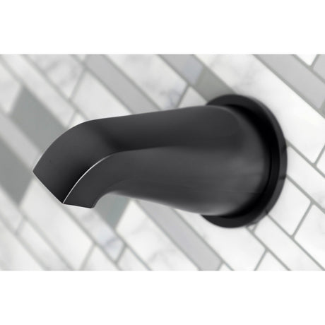 Metropolitan KBX8130BX Three-Handle 5-Hole Wall Mount Tub and Shower Faucet, Matte Black